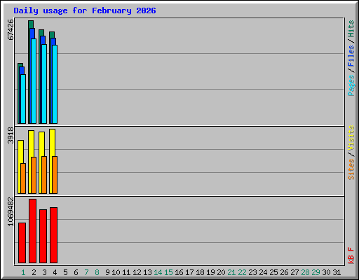 Daily usage for February 2026